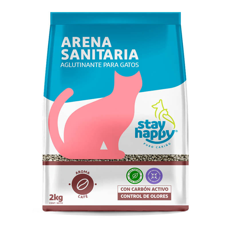 Stay Happy - Arena Sanitaria Aglutinante Café