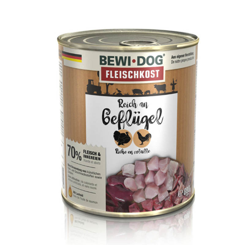 Bewidog - Alimento Húmedo para Perro Rico En Ave