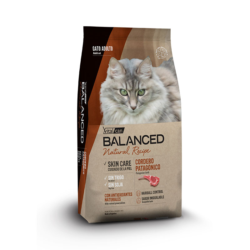 Vitalcan Balanced - Natural Recipe Alimento para Gato Sabor Cordero