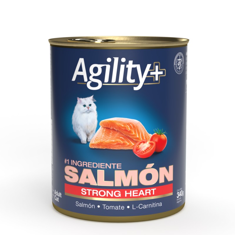 Agility+ - Alimento Húmedo Gato Adulto Strong Heart Lata