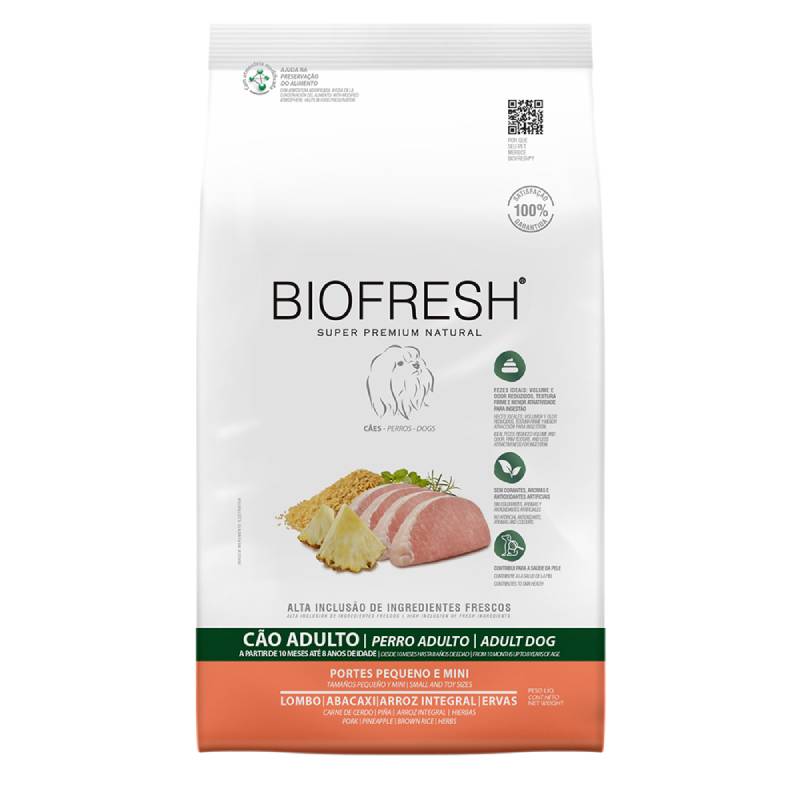 Biofresh - Alim SP Perro Adulto Raza Pequeña/Mini Cerdo Piña