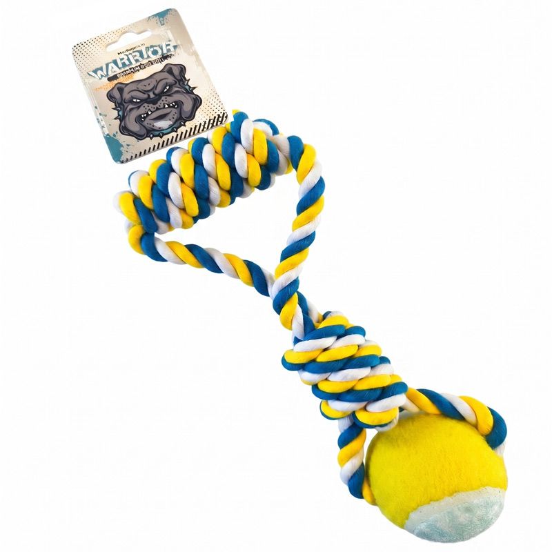 Wonder Dog - Cuerda Trenzada Agarre Pelota De Tenis C/Surtidos