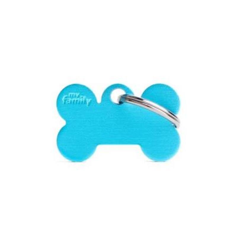 My Family - Plaquita Small Bone Aluminum Light Blue
