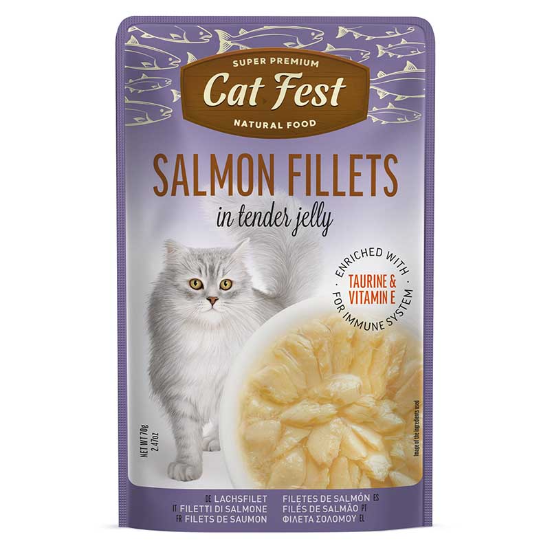 Cat Fest - Filetes De Salmón En Gelatina