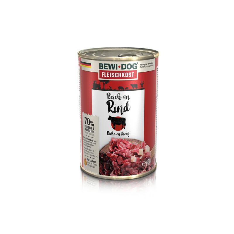 Bewidog - Alimento Húmedo para Perro Rico En Res