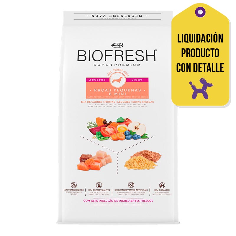 Biofresh - Alimento Adultos Light Mini y Pequeñas Resellado