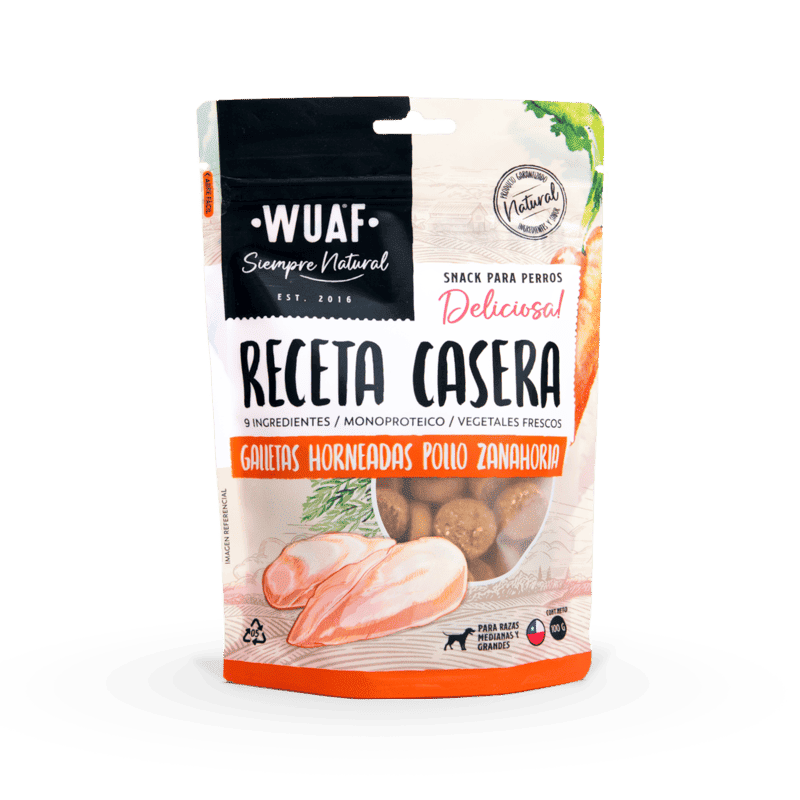 Wuaf - Snack para Perros Pollo Zanahoria