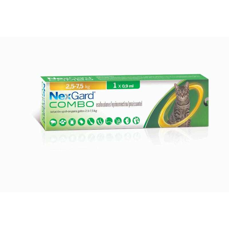 NexGard Combo Cat - 2.5 Kg - 7.5 Kg