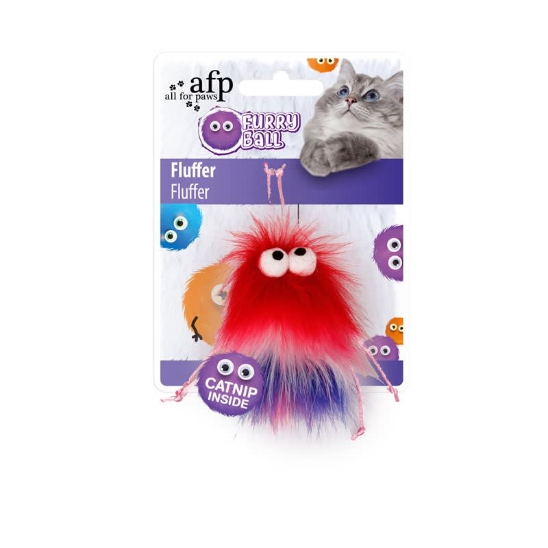Afp - Juguete Gato con Catnip Furry Ball Rojo