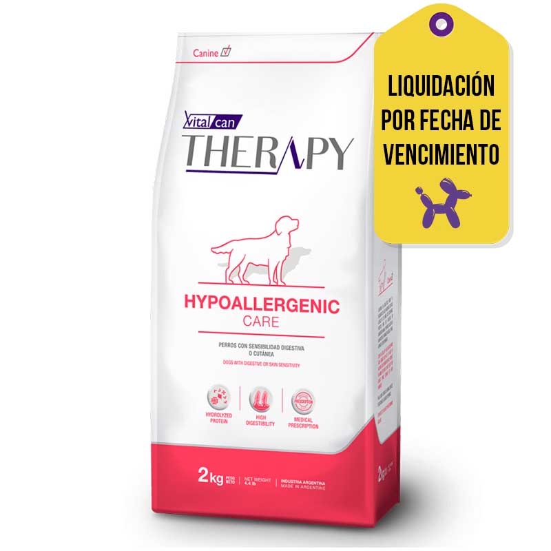 Vitalcan Therapy - Alimento Hipoalergénico Cuidado Perro F.V. 19-06-2026