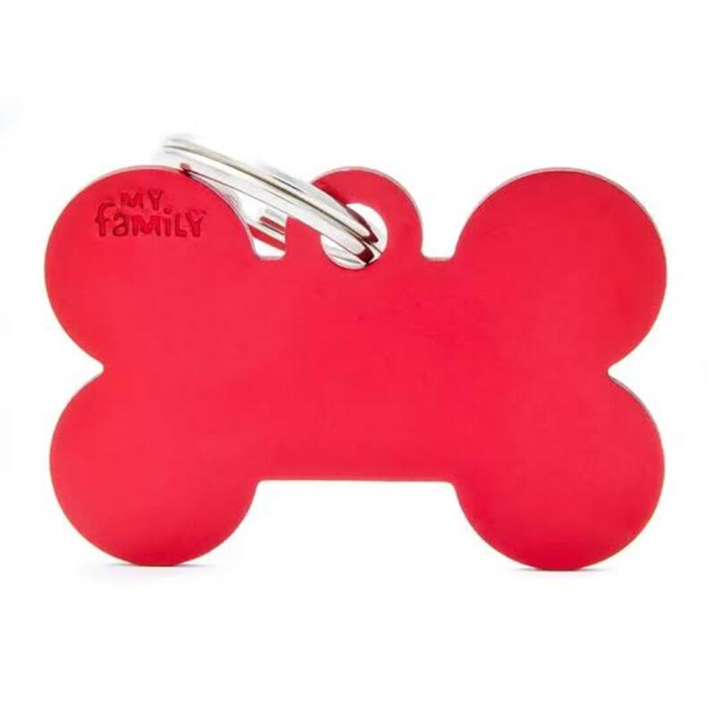 My Family - Plaquita Big Bone Aluminum Red