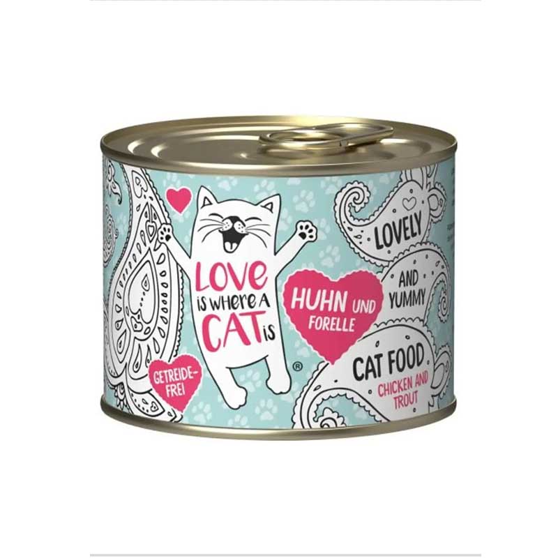 Love Is Where A Cat Is - Alimento Húmedo para Gato Chicken And Trout
