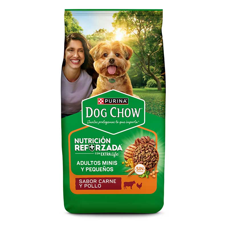 Dog Chow - Alimento Adulto Minis y Pequeños Carne y Pollo