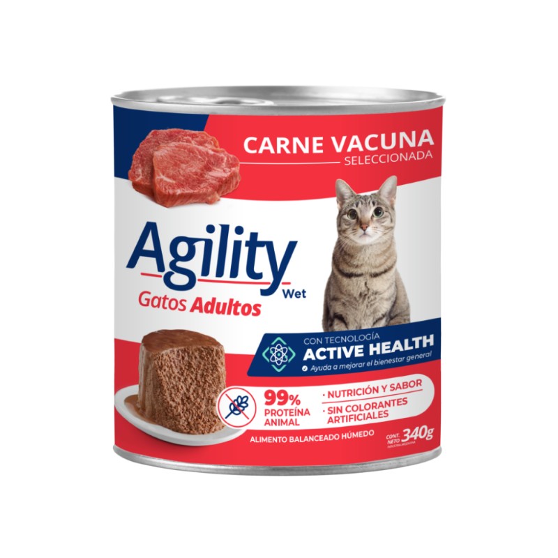 Agility - Alimento Húmedo Gato Carne Lata