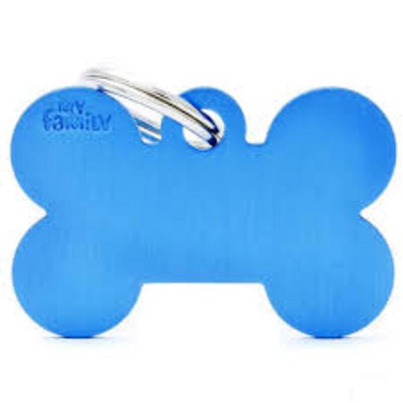 My Family - Plaquita Big Bone Aluminum Blue