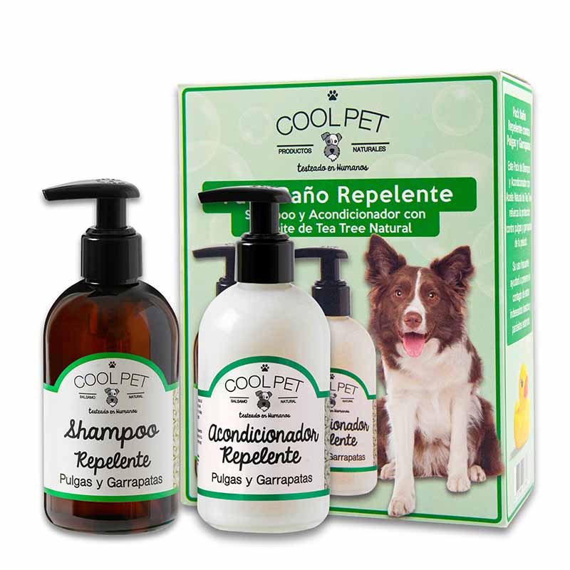 Cool Pet - Pack Baño Repelente Pulgas y Garrapatas