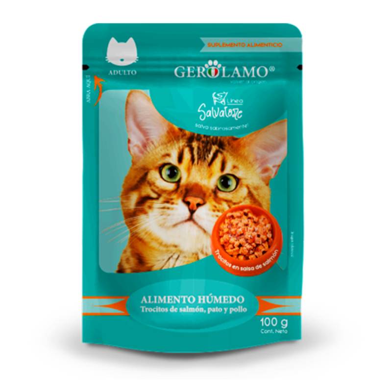 Gerolamo - Salvatore Pouch Gato Adulto Salmón