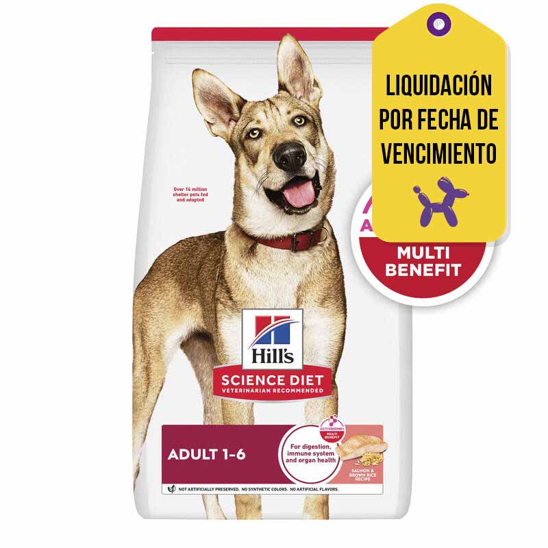 Hills - Alimento Perro Adulto Receta Salmón F.V. 01-10-2026