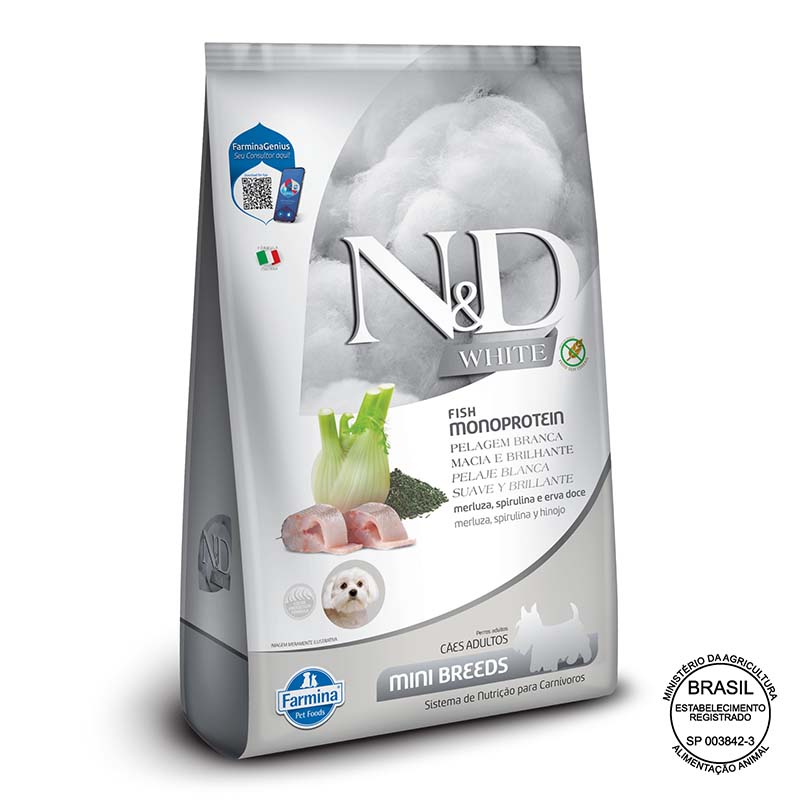 N&D White - Alimento Perro Raza Mini Merluza